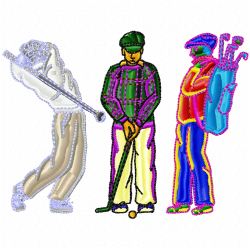 Golf Embroidery Design 7 Golf Embroidery Design 7